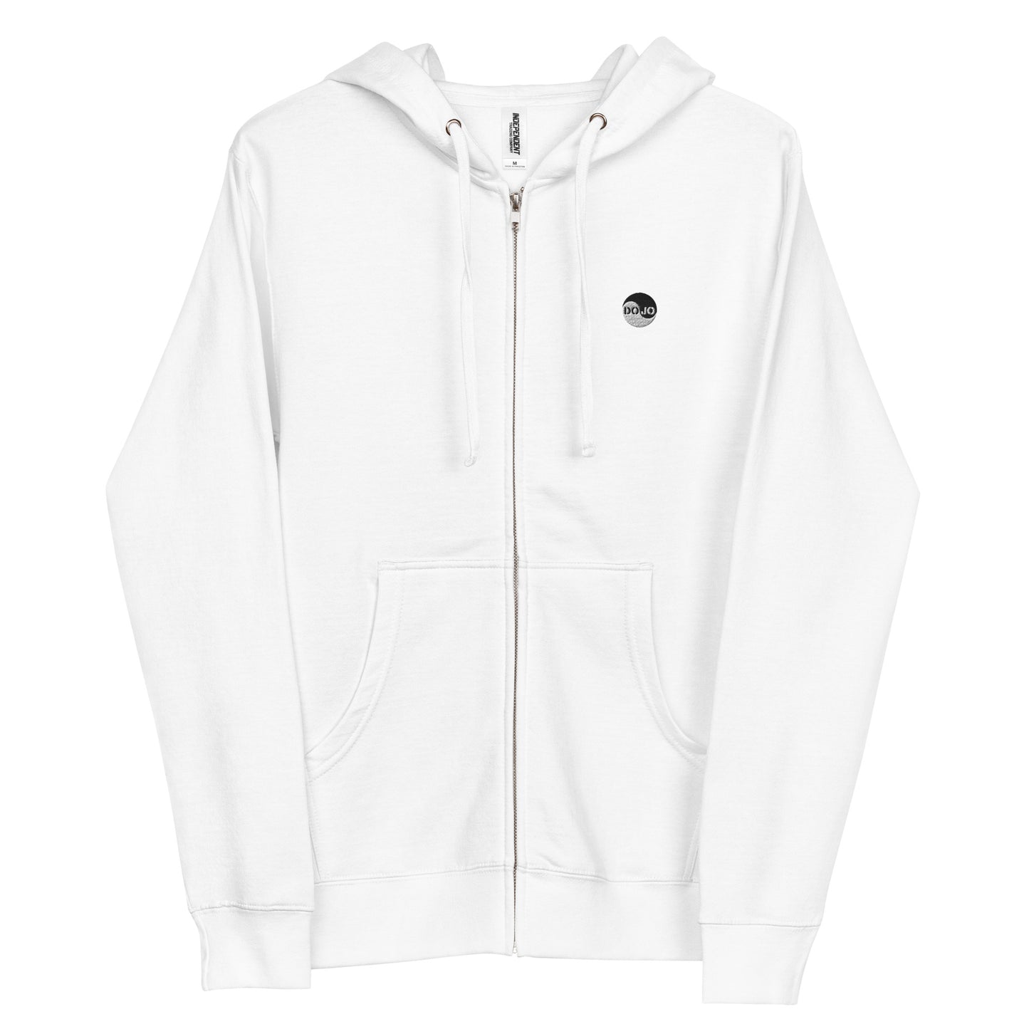 DOJO - Embroidered Wave Zip Up Hoodie