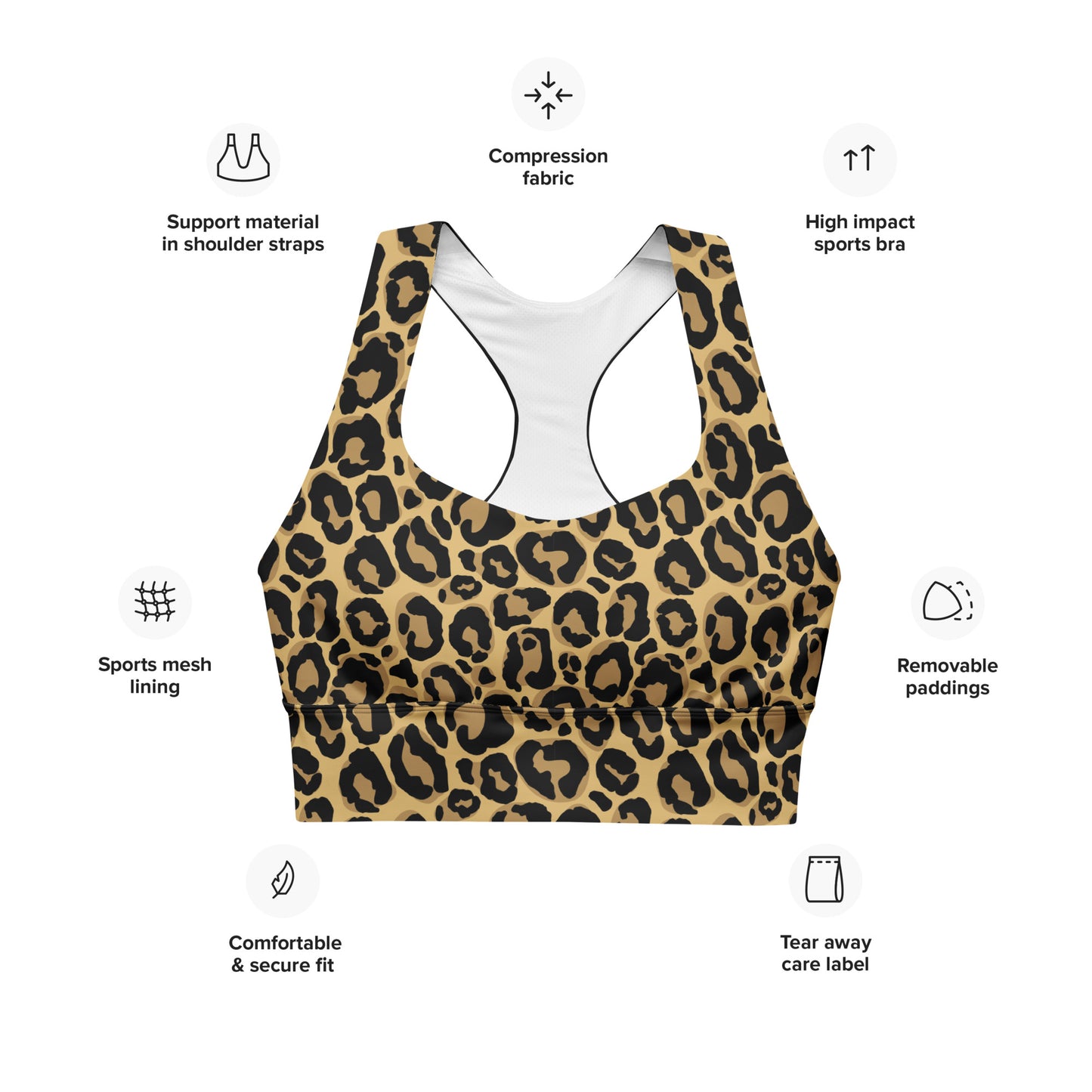 DOJO Yin - Leopard Print Sports Top