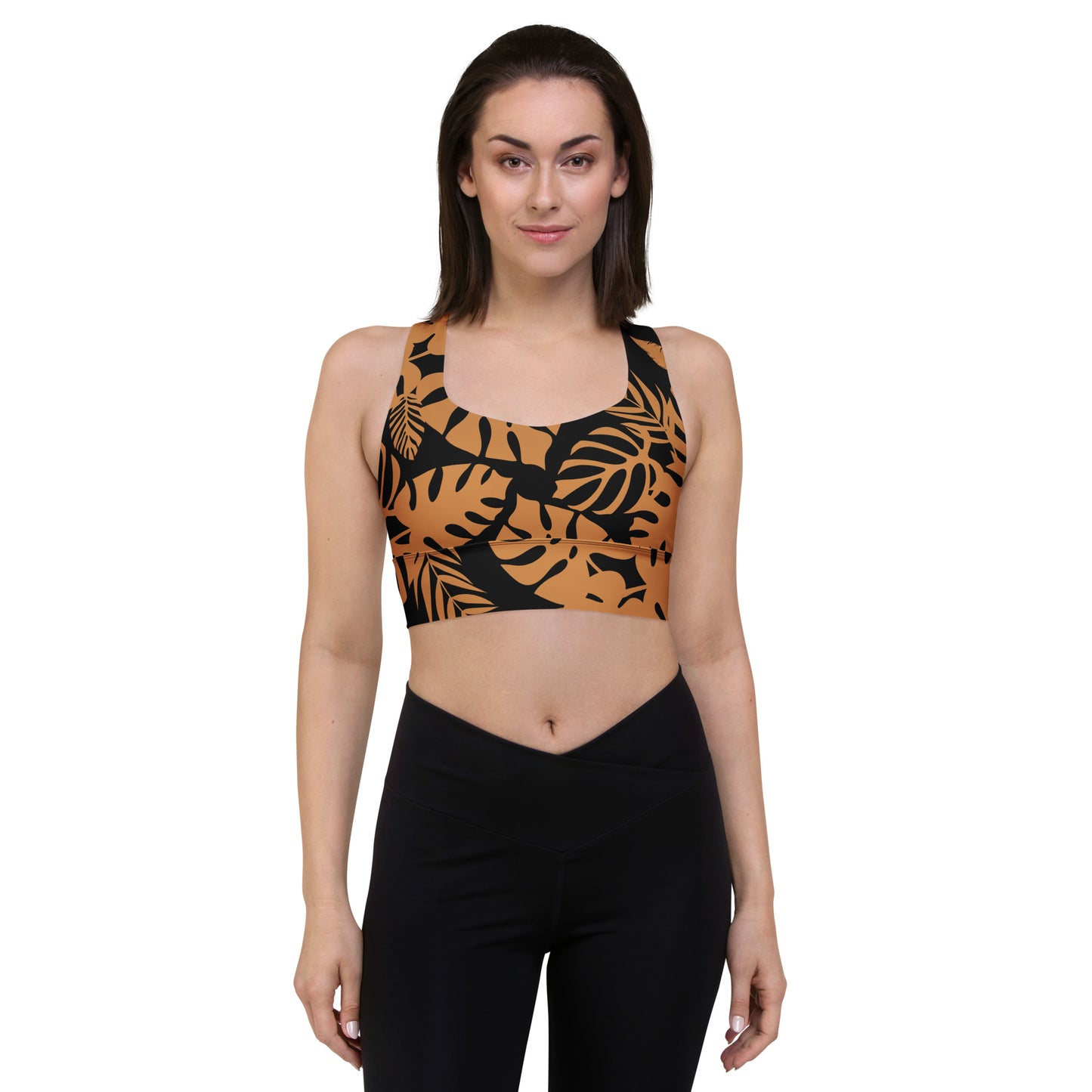 DOJO Yin - Floral Sports Top (Dusty Orange)