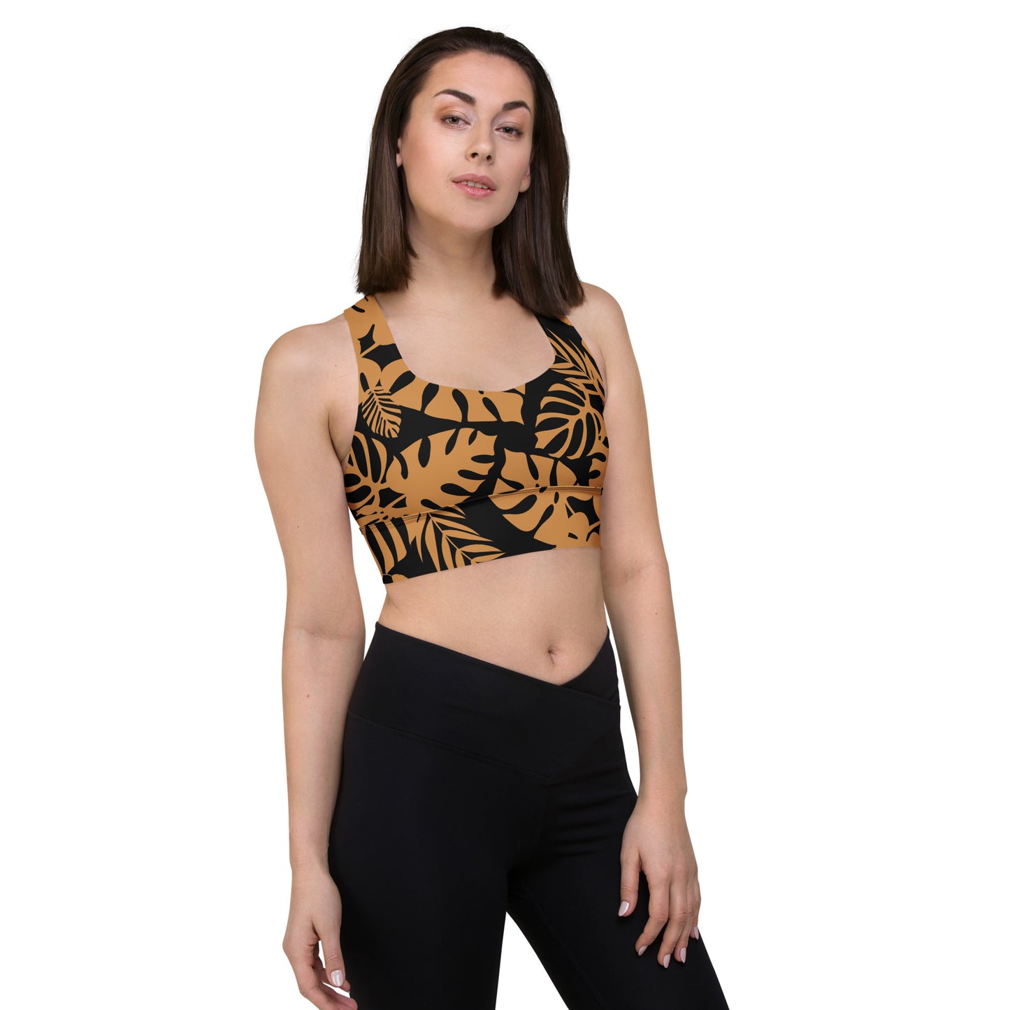 DOJO Yin - Floral Sports Top (Dusty Orange)