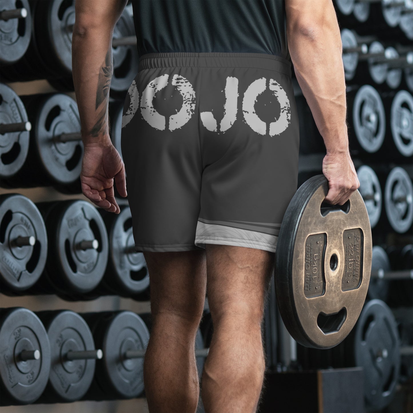 DOJO Yang - Shark Men's Athletic Shorts