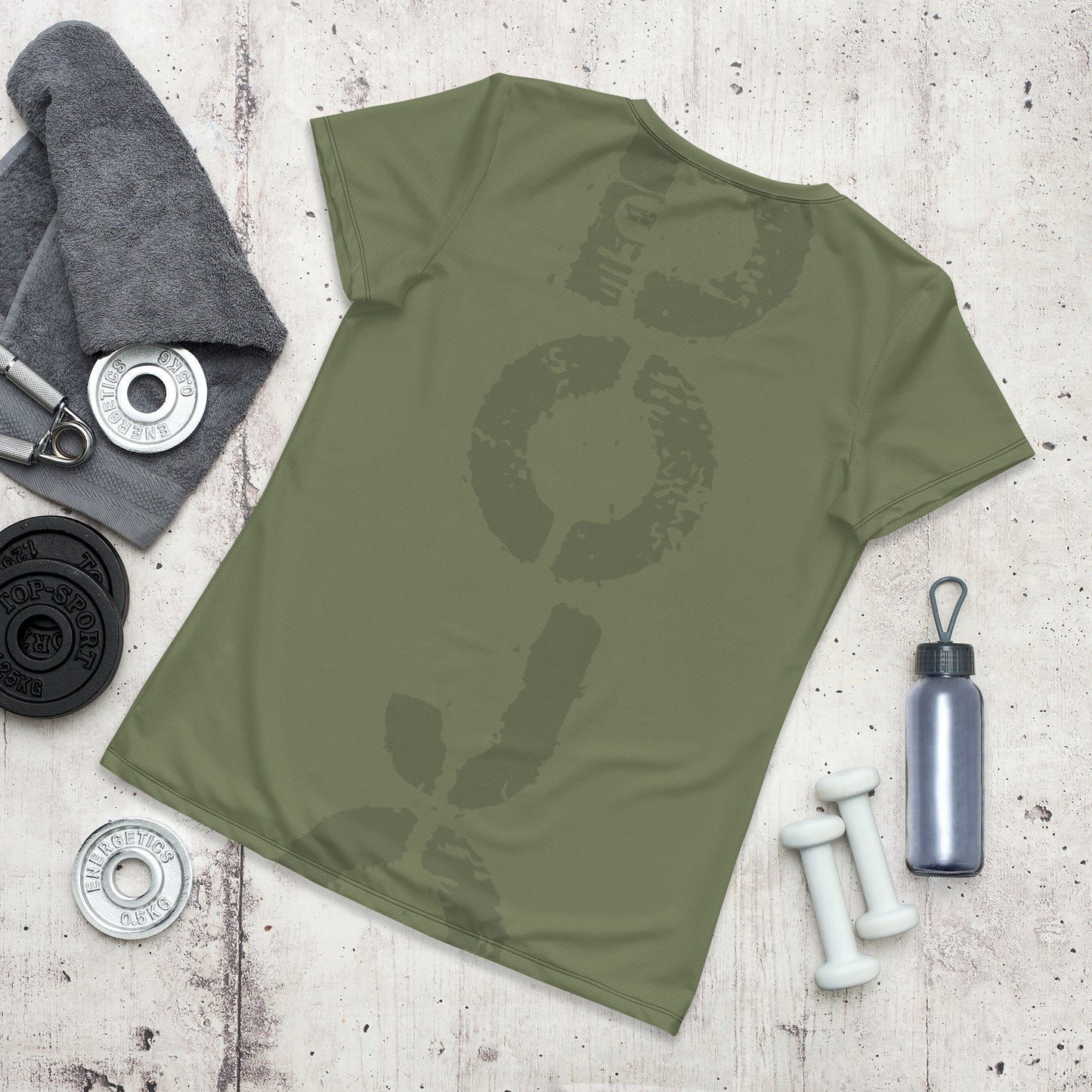 DOJO Yin - Wave Athletic T-shirt (Militar Green)