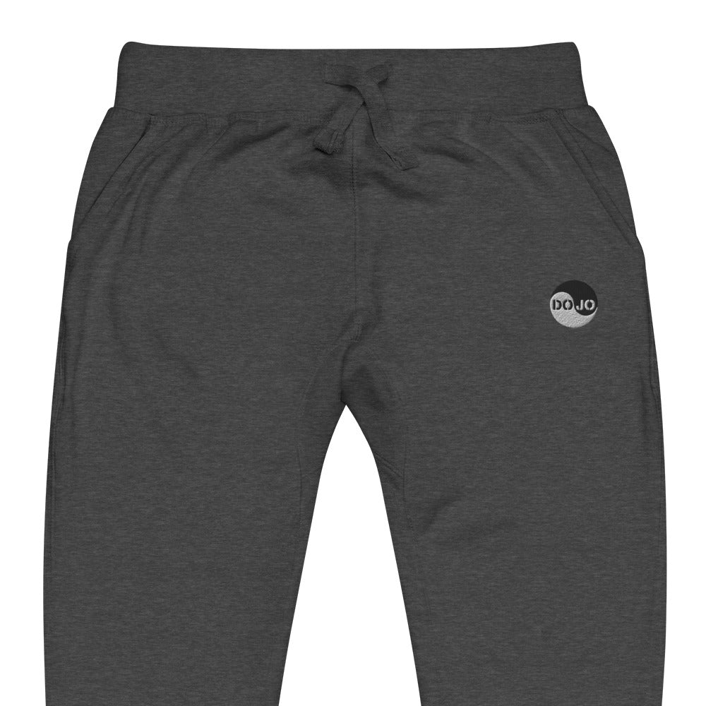 DOJO Yin - Embroidered Wave Fleece Sweatpants