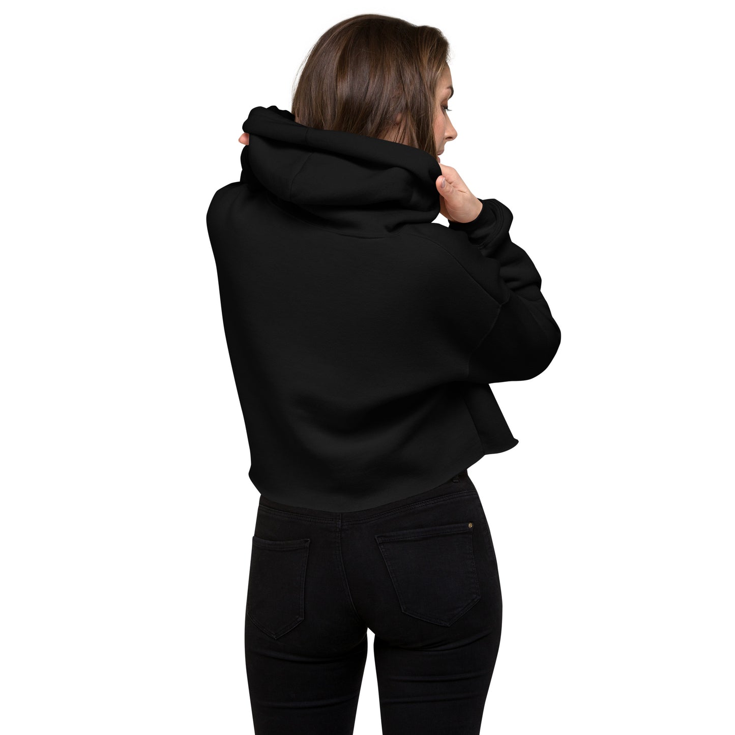 DOJO Yin - Embroidered Guide Crop Hoodie