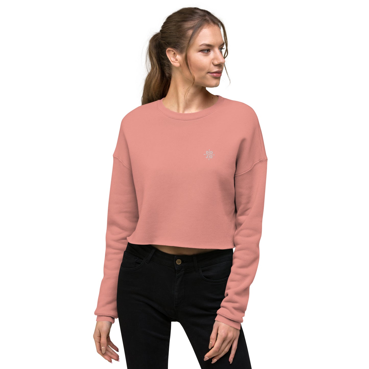 DOJO Yin - Embroidered Guide Crop Sweatshirt