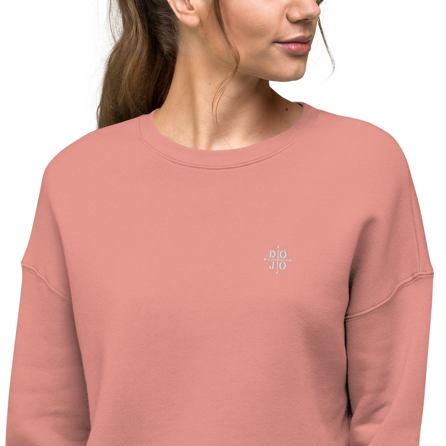 DOJO Yin - Embroidered Guide Crop Sweatshirt