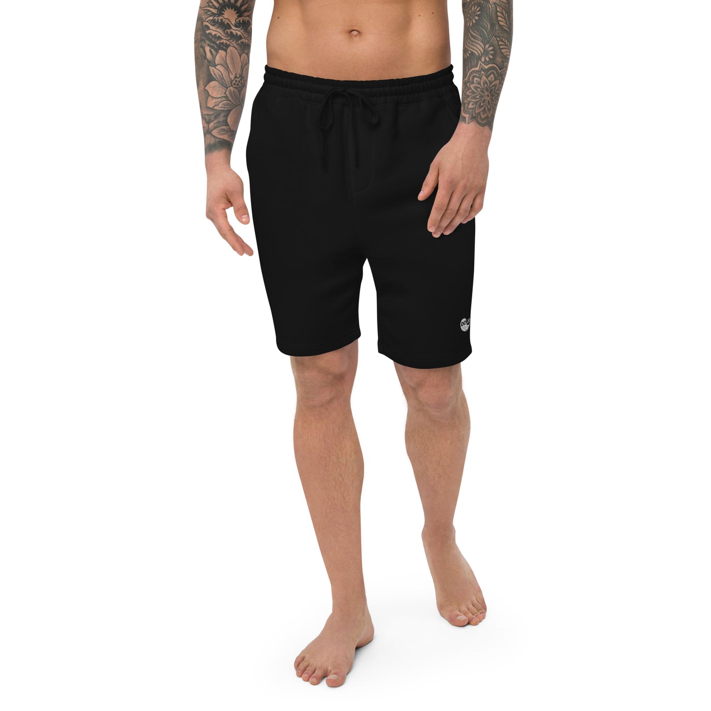 DOJO Yang - Embroidered Wave Fleece Shorts