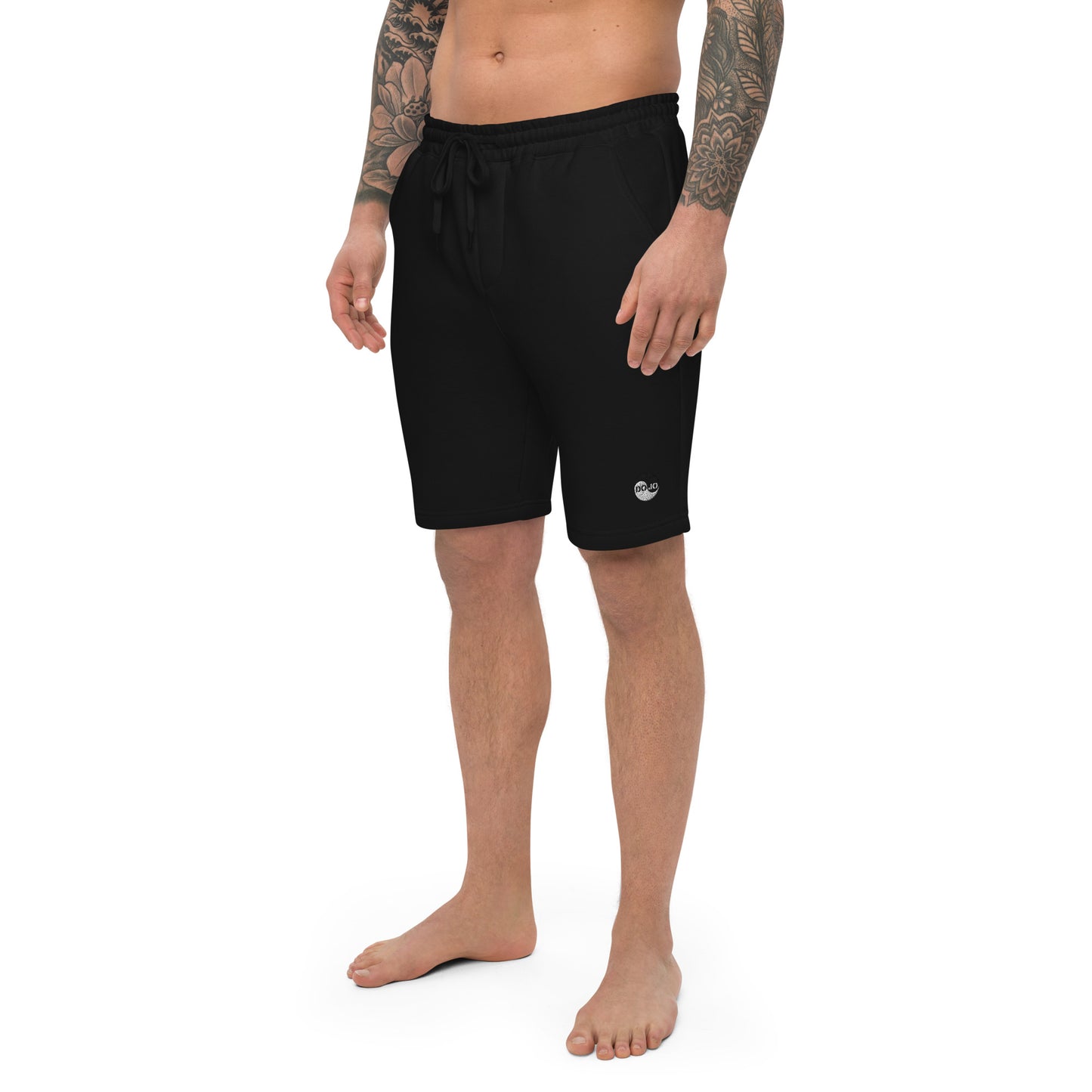 DOJO Yang - Embroidered Wave Fleece Shorts