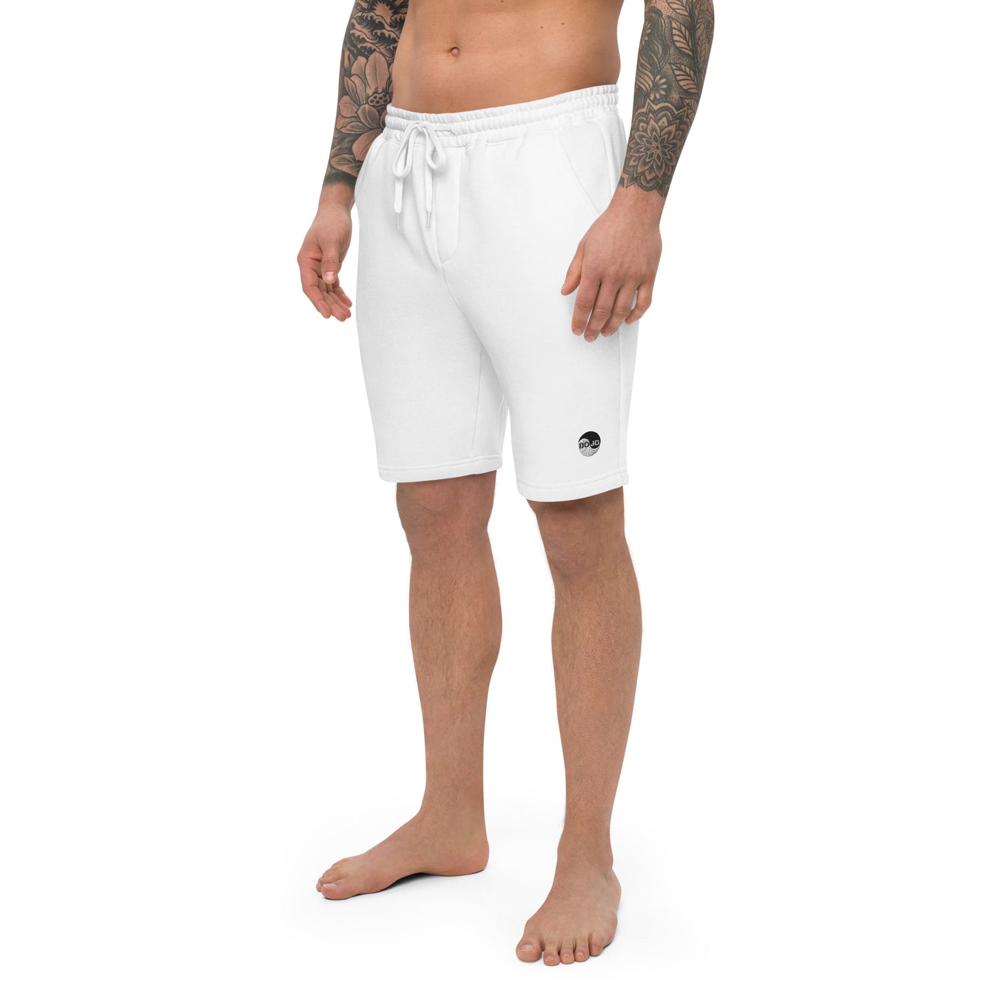 DOJO Yang - Embroidered Wave Fleece Shorts